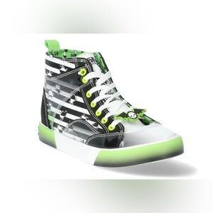 Beetlejuice high top lace up shoes size  8                35$
